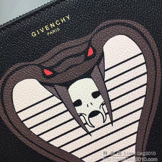 GlVENCHY紀梵希 2018最新 熱賣款式 專櫃品質 頂級進口牛皮 原版五金 拉鏈手包 091888  tsg1100